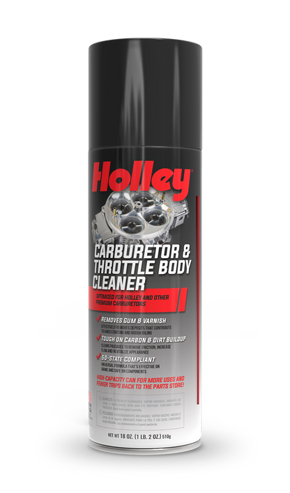 HOLLEY Carburetor & Throttle Body Cleaner Spray, 18oz Can 120-HLYCC-18