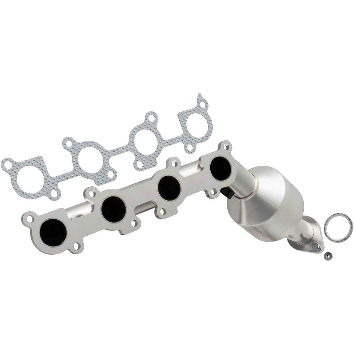 Catalytic Converter with Integrated Exhaust Manifold for HM Grade Federal / EPA Compliant Direct-Fit Manifold Catalytic