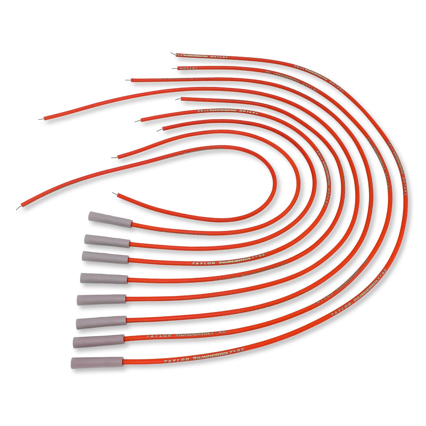Spark Plug Wire Set Universal 8.2mm Silicone Thundervolt 180? 40 ohm/ft 83255