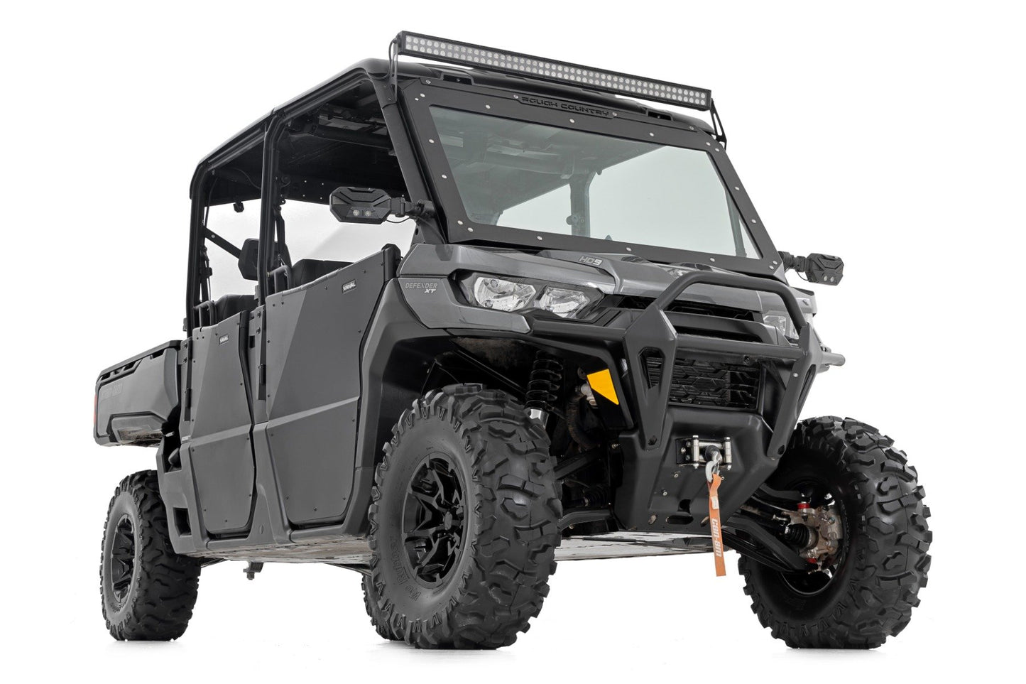 Rough Country Aluminum Control Arms - High Clearance w/ 2" Forward Offset - Can-Am Defender HD 5/HD 8/HD 9/HD 10 - 97041BLK
