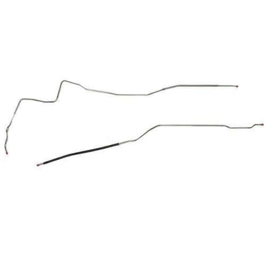1970-72 Buick GS Hardtop 2 Piece 3/8 Fuel Line Stainless - AGL7022SS - Pre-Bent Fuel Lines Car Part People