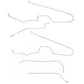 2000-2005 Chevrolet Monte Carlo Intermediate Brake Line Kit No ABS Stainless AIN0009SS