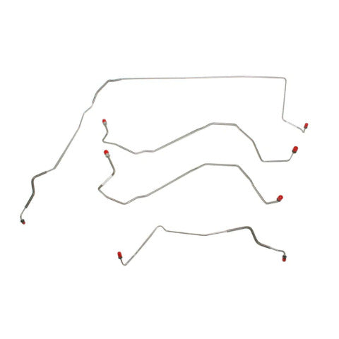 Front Brake Line Kit for 2000-2003 Buick LeSabre / Pontiac Bonneville and 2001-2003 Oldsmobile Aurora, All-Wheel ABS | Steel