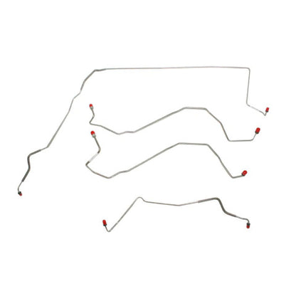 Front Brake Line Kit for 2000-2003 Buick LeSabre / Pontiac Bonneville and 2001-2003 Oldsmobile Aurora, All-Wheel ABS | Steel