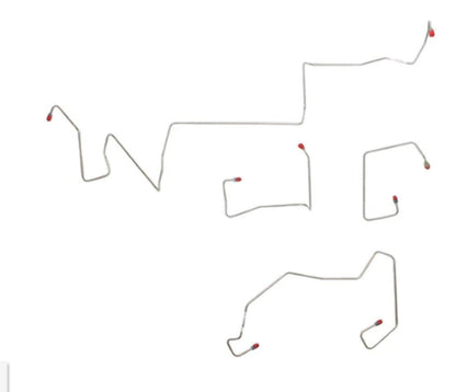 For Pontiac G6 2005-2007 Front Brake Line Kit w/ No ABS-AKT0501SS-CPP - Front Lines Car Part People