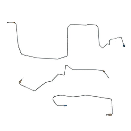 Chevy Front Brake Line Kit; Fine Lines-AKT0601SS - Brake Hoses Car Part People