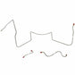 1964-65 Pontiac Lemans Front Brake Line Kit Manual Drum Brakes Steel - AKT6401OM