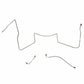 1964-65 Pontiac Lemans Front Brake Line Kit Power Drum Brakes Steel - AKT6402OM