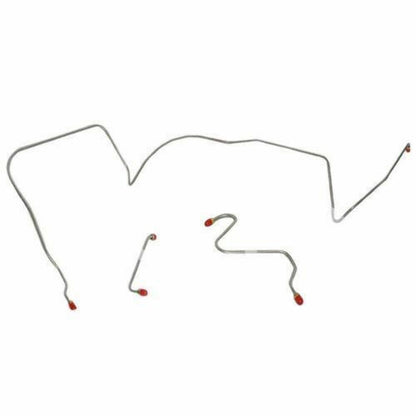 1966 Pontiac LeMans Front Brake Line Kit Manual Drum Brakes Stainless AKT6601SS - Front Lines Car Part People