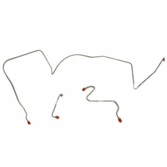 1966 Pontiac LeMans Front Brake Line Kit Manual Drum Brakes Stainless AKT6601SS - Front Lines Car Part People