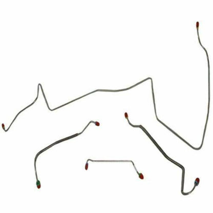 1967 Pontiac LeMans Front Brake Line Kit Manual Drum Brakes Stainless AKT6701SS - Front Lines Car Part People