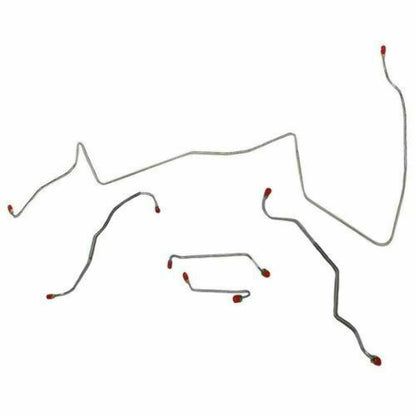 1967 Pontiac LeMans Front Brake Line Kit Power Disc Brakes Steel - AKT6704OM - Front Lines Car Part People