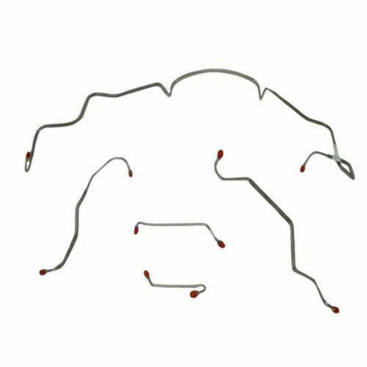 Fine Lines AKT6707OM - Front Brake Line Kit Power Disc Brakes Steel for 1967 Pontiac LeMans - Front Lines Car Part People