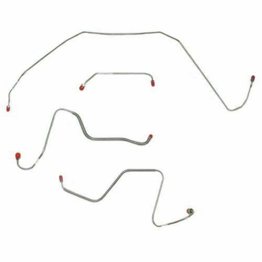 1967 Buick Skylark Front Brake Line Kit Manual Drum Brakes Steel - AKT6721OM - Front Lines Car Part People