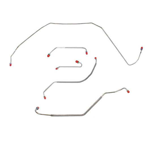 1967 Buick Skylark Front Brake Line Kit Power Drum Brakes Stainless - AKT6722SS - Front Lines Car Part People