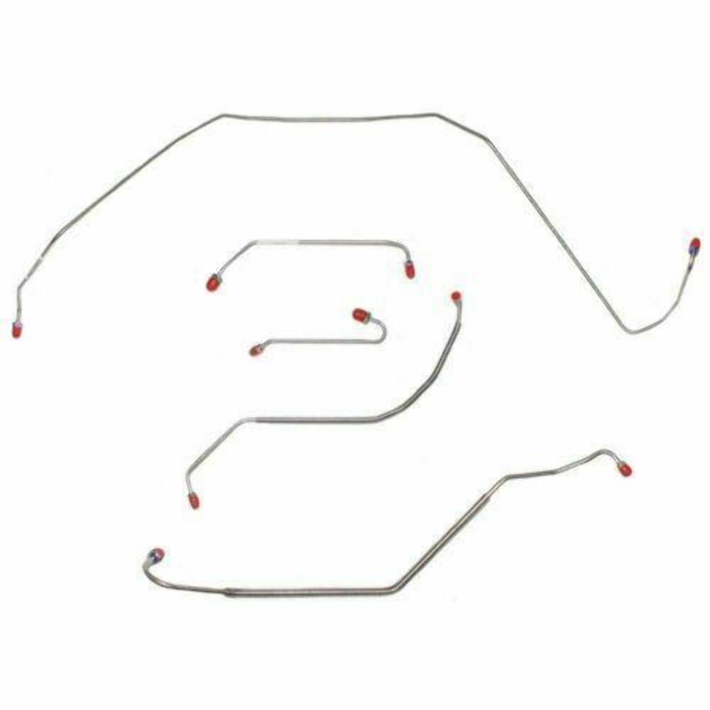 1967 Buick Skylark Front Brake Line Kit Power Disc Brakes Stainless - AKT6723SS - Front Lines Car Part People