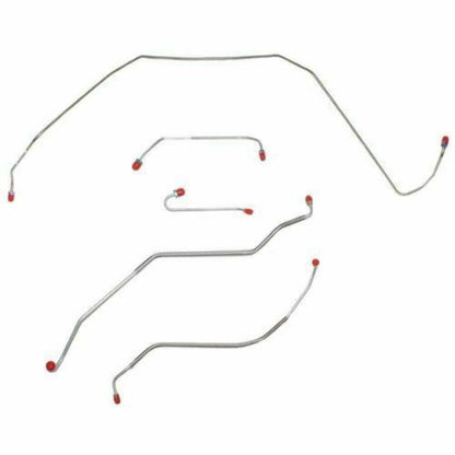 1967 Buick Skylark Front Brake Line Kit Power Disc Brakes Stainless - AKT6724SS - Front Lines Car Part People