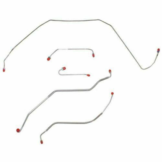 1967 Buick Skylark Front Brake Line Kit Power Disc Brakes Stainless - AKT6724SS - Front Lines Car Part People