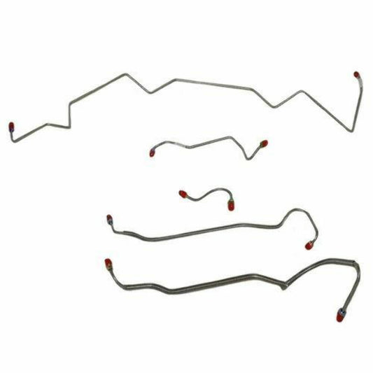 1968 Pontiac LeMans Front Brake Line Kit Manual Disc Brakes Stainless AKT6804SS - Front Lines Car Part People