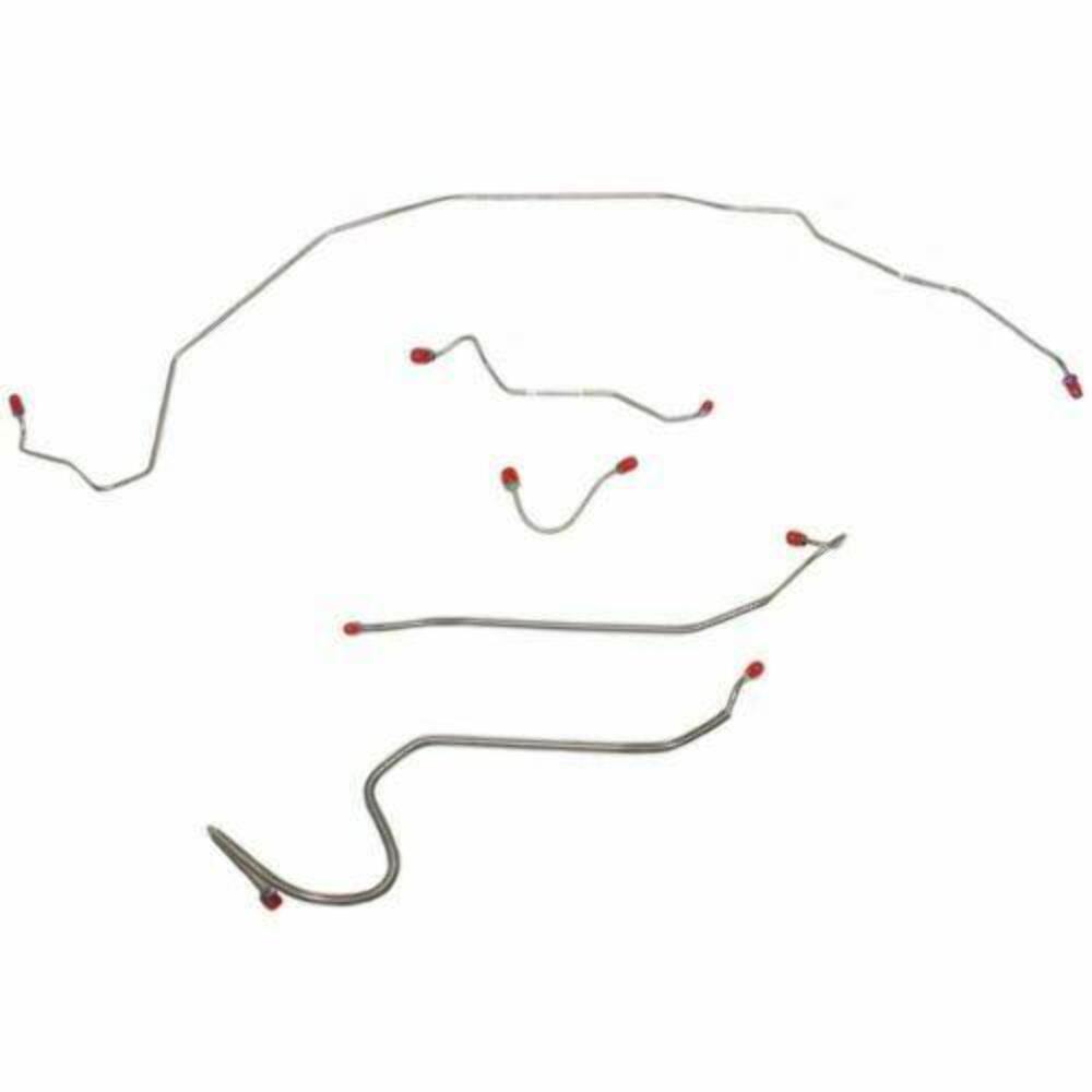 Front Brake Line Kit For Buick Skylark 68-70 w/5 Piece Power DiscBrake-AKT6903SS - Front Lines Car Part People