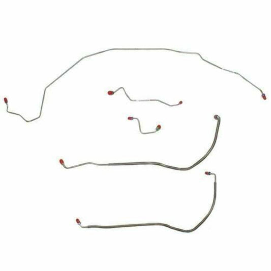 Fine Lines AKT7003OM - Front Brake Line Kit Power Disc Brakes Steel for 1970 Buick Skylark - Front Lines Car Part People