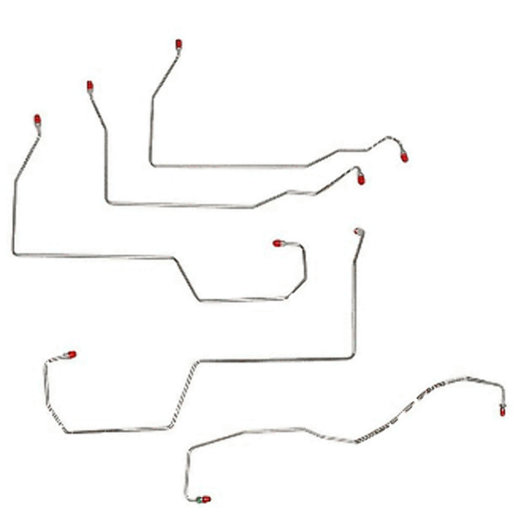 96-99 Buick LeSabre with Traction Control Front Brake Line Kit Stainless Steel AKT9302SS - Front Lines Car Part People