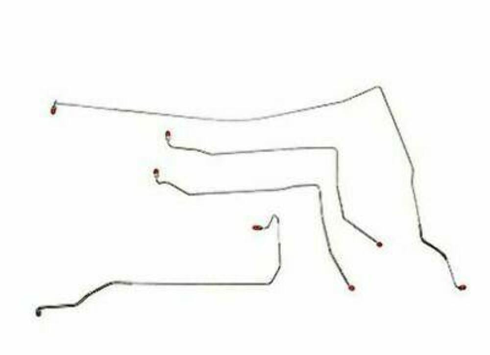 For Buick Park Avenue 1997-2005 Front Brake Line Kit -AKT9702SS-CPP - Front Lines Car Part People