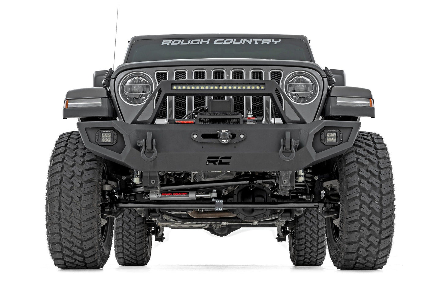 Rough Country High Steer Kit - w/ N3 Steering Stabilizer - Jeep Gladiator JT/Wrangler JL 4WD (2018-2024) - 10663