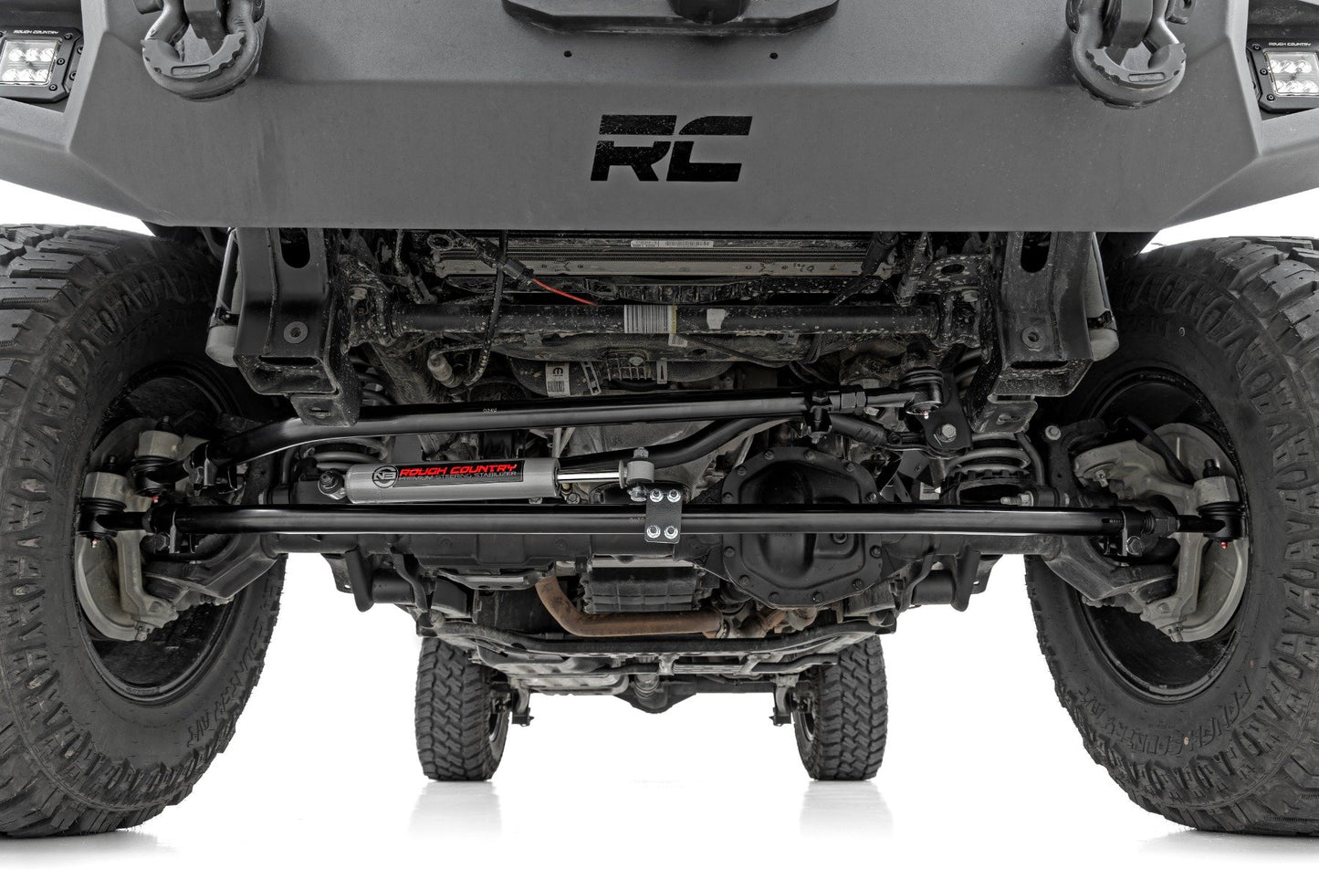 Rough Country High Steer Kit - w/ N3 Steering Stabilizer - Jeep Gladiator JT/Wrangler JL 4WD (2018-2024) - 10663