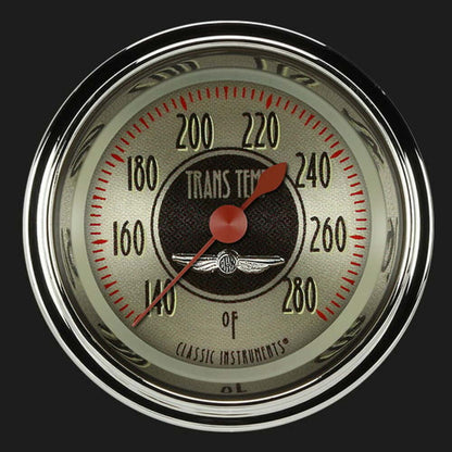 All American Nickel 2 1/8" Trans. Temp. Gauge AN127SHC