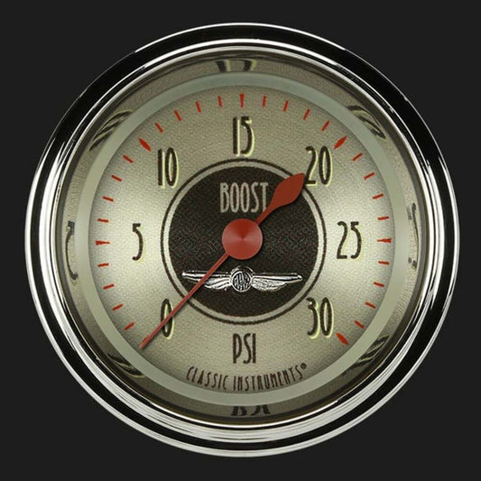 All American Nickel 2 1/8" Boost Gauge, 30 psi AN142SHC