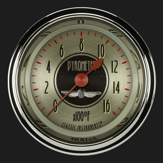 All American Nickel 2 1/8" Exhaust Gas Temp. Gauge AN198SHC