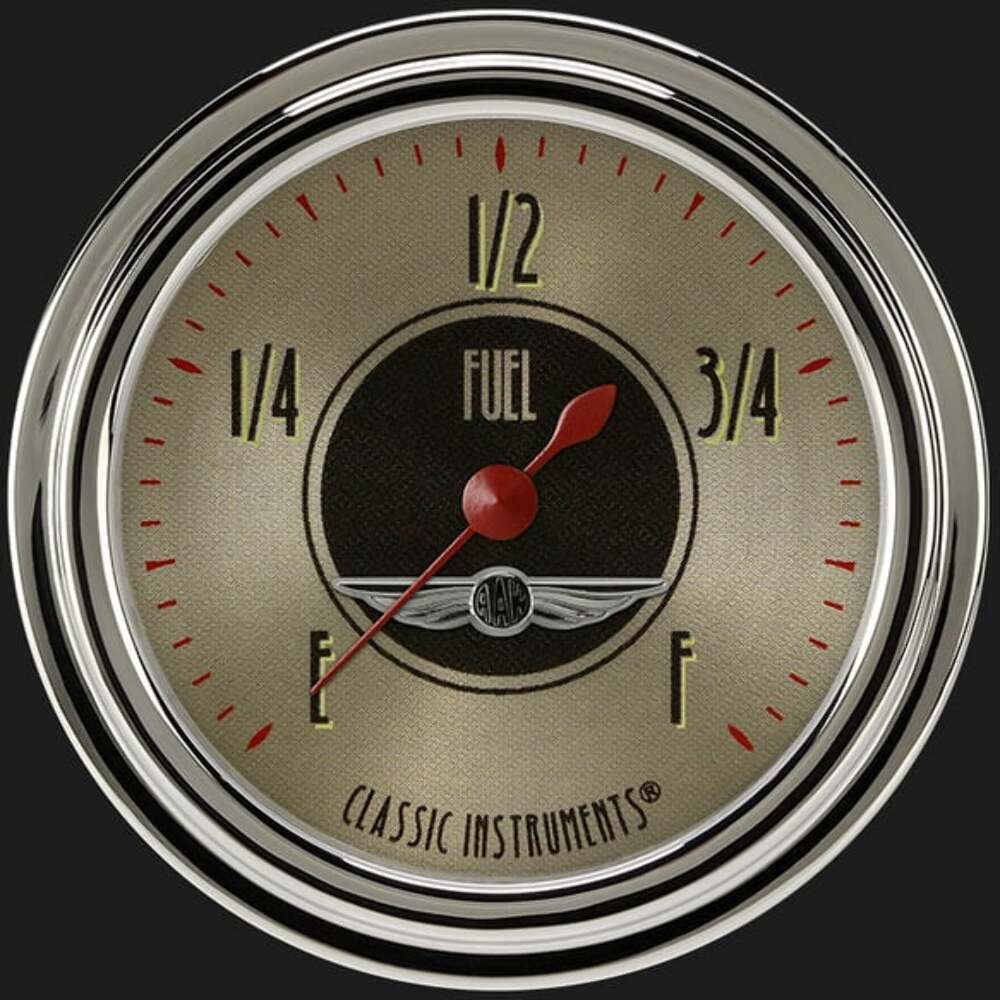 All American Nickel 2 5/8" Fuel Gauge AN309SLC