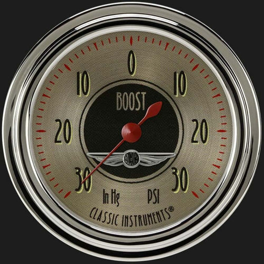 All American Nickel 2 5/8" Boost/Vac Gauge AN341SLC