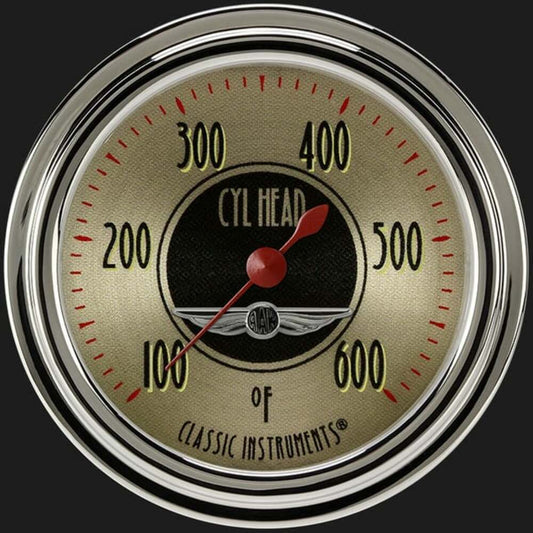 All American Nickel 2 5/8" Cylinder Head Temp. Gauge AN397SLC
