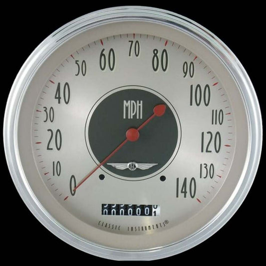 All American Nickel 4 5/8" Speedometer AN56SLC