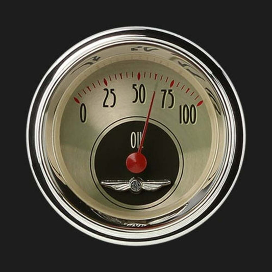 All American Nickel 2 1/8" Oil Pressure AN81SHC