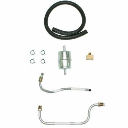 1964-66 Buick Skylark Pump Carburetor Fuel Line 425 2x4 Set Stainless -APC6401SS - Pre-Bent Fuel Lines Car Part People