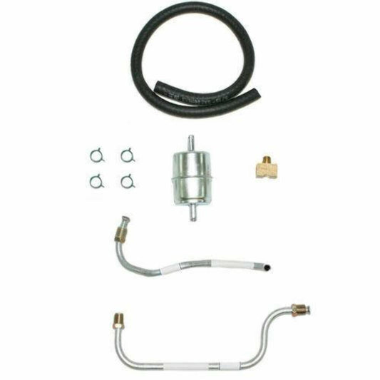 1964-66 Buick Skylark Pump Carburetor Fuel Line 425 2x4 Set Stainless -APC6401SS - Pre-Bent Fuel Lines Car Part People