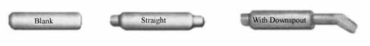 Jones Exhaust AR3012S-3 AR Series Exhaust Resonator Straight 2 Inlet & Outlet - Resonators Car Part People