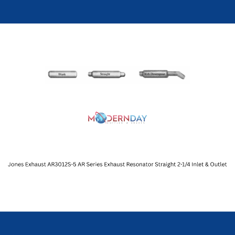 Jones Exhaust AR3012S-5 AR Series Exhaust Resonator Straight 2-1/4 Inlet & Outlet
