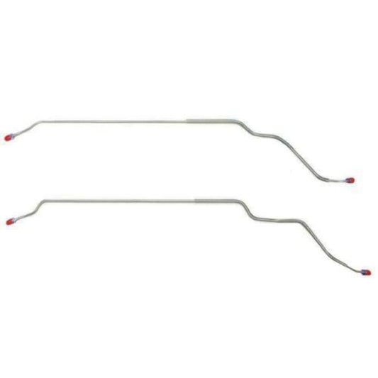 1968-1972 Pontiac LeMans Rear Axle Brake Lines Stainless - ARA6804SS - Rear Lines Car Part People