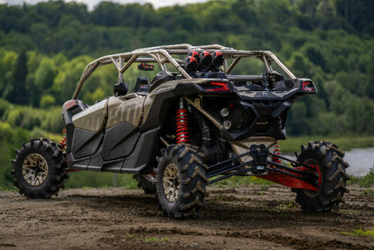 Fits 2018-2020 Can-Am Maverick X3 Max Turbo Can-Am Dual RearExhaust AT-9208AS - Performance Mufflers Car Part People