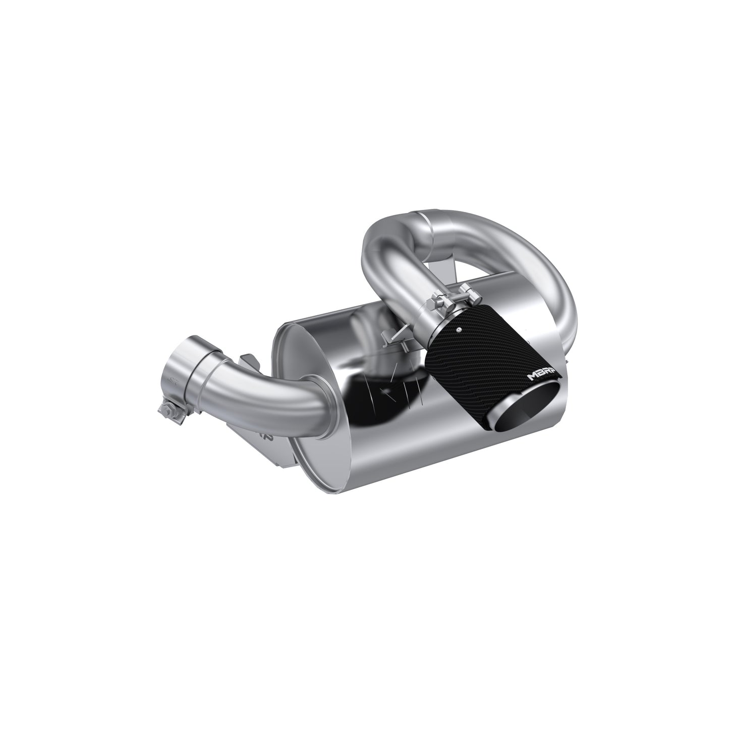 Fits 2022-2024 Can-Am Maverick Single Slip-on Center Exit Muffler AT-9215PT - Complete Exhaust Systems Car Part People