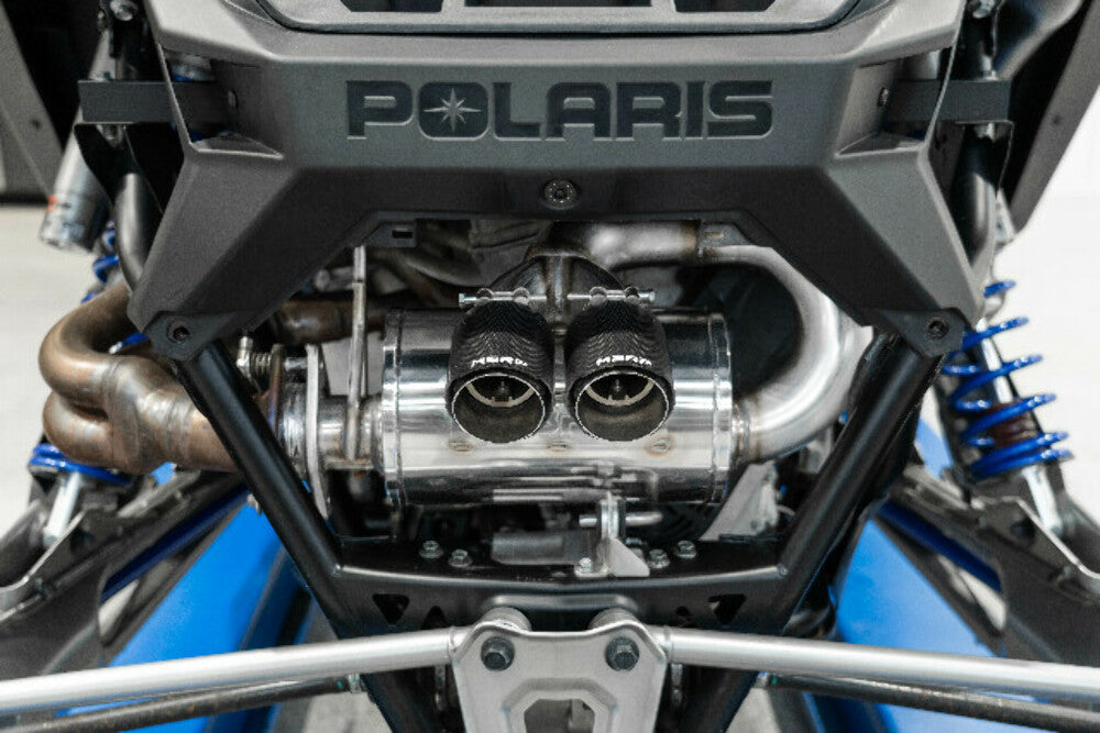 Fits 2022 Polaris RZR Pro R 4 Sport Single Slip-on Dual Outlet Muffler AT-9533PT - Complete Exhaust Systems Car Part People