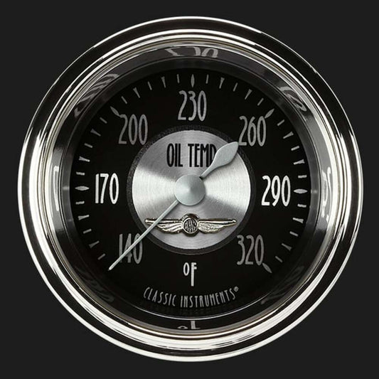 All American Tradition 2 1/8" Oil Temperature Gauge AT128SHC