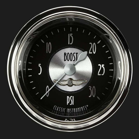 All American Tradition 2 1/8" Boost Gauge, 30 psi AT142SHC