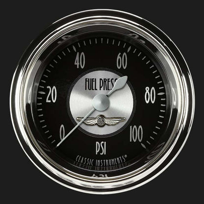 All American Tradition 2 1/8" Fuel Pressure Gauge, 100 psi AT146SHC