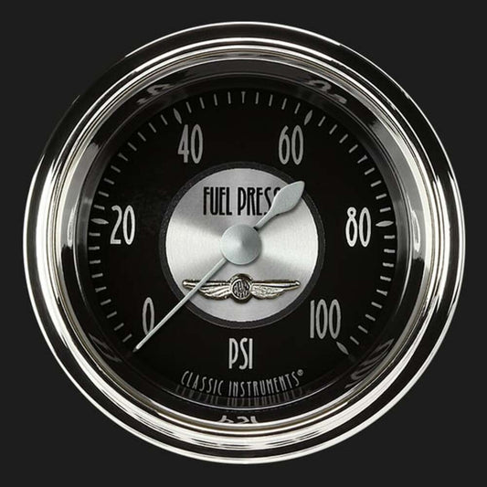 All American Tradition 2 1/8" Fuel Pressure Gauge, 100 psi AT146SHC