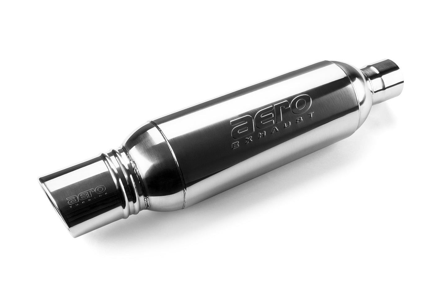 AERO Turbine XL Performance Muffler Polished 304 Grade S/S w/Tip-AT3040XL-JHPR